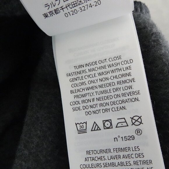 RLX Ralph Lauren 1/4 Zip Pullover Men's Size S Blue Gray Fleece - Picture 8 of 8